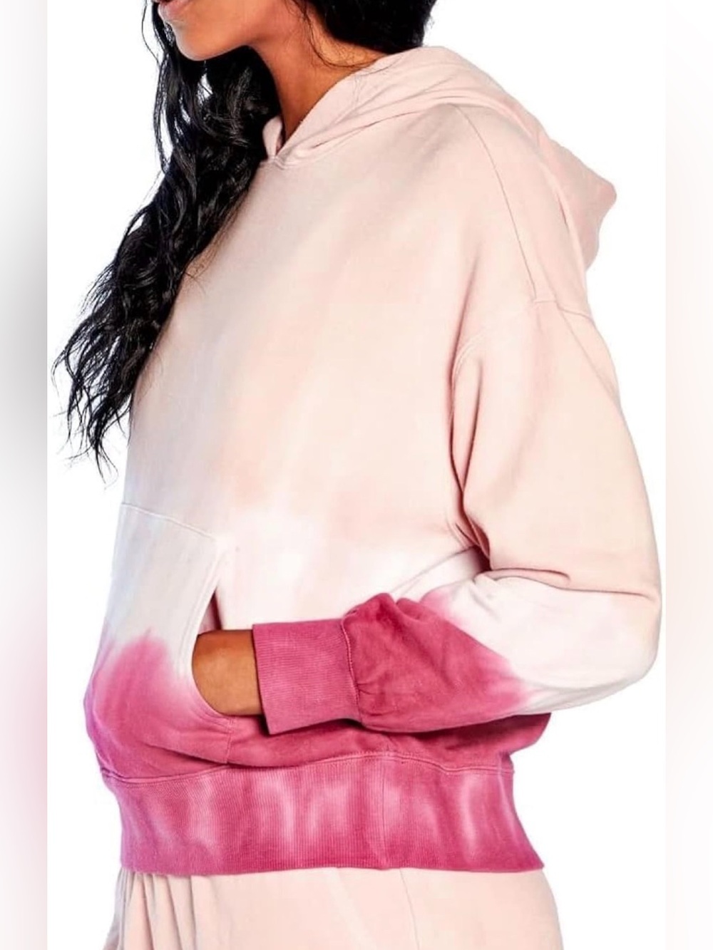 Wildfox Ladies Olivia Tye Dye Pink Hoodie Sweatshirt XS
